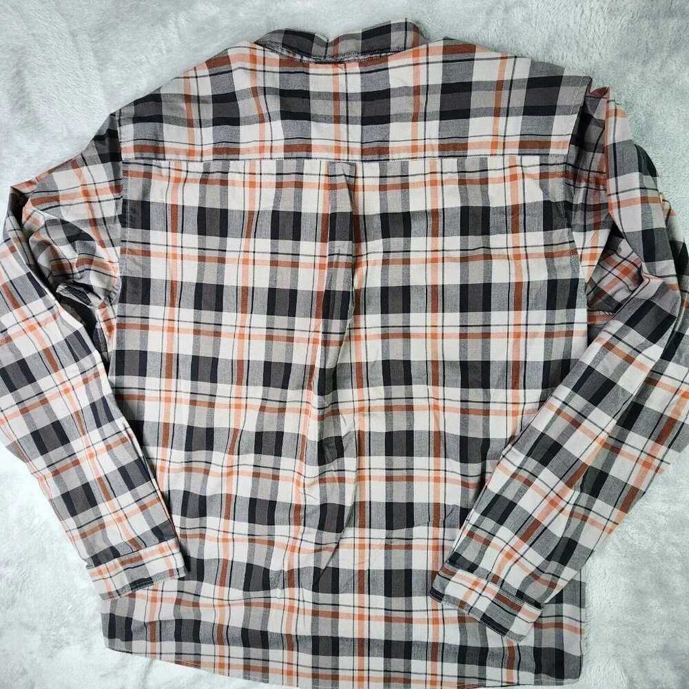 Patagonia Shirt Men Medium Plaid Organic Cotton Long Sleeve Casual Preppy Office
